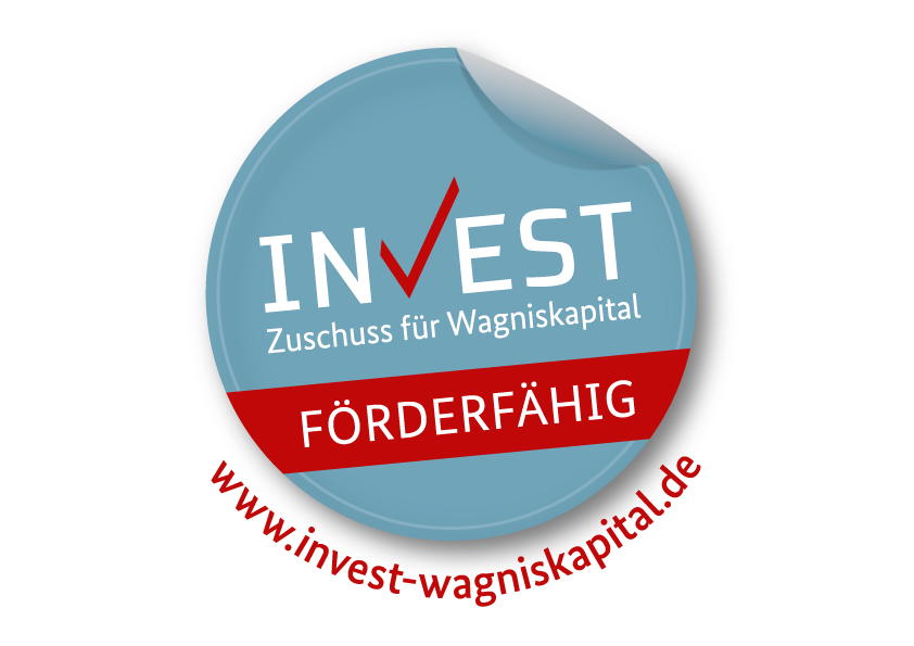Förderfähigkeitslogo INVEST Zuschuss für Wagniskapital